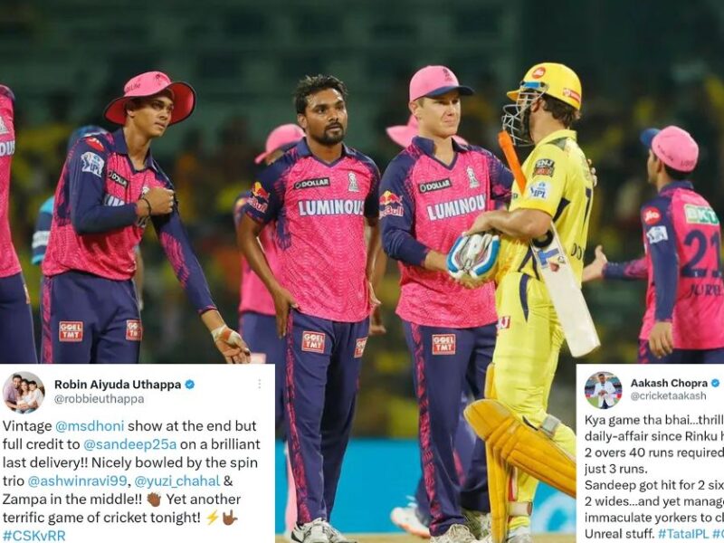 CSK vs RR: "Well Bowled Sandeep Sharma "- Twitter Reacts As MS Dhoni Fails To Finish It Off In His 200th IPL Game As CSK Captain