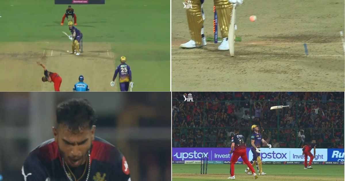 RCB vs KKR: Watch-Vijaykumar Vyshak Knocks Over Jason Roy With A Stunning Leg-stump Yorker; England Star Walks Back Frustrated