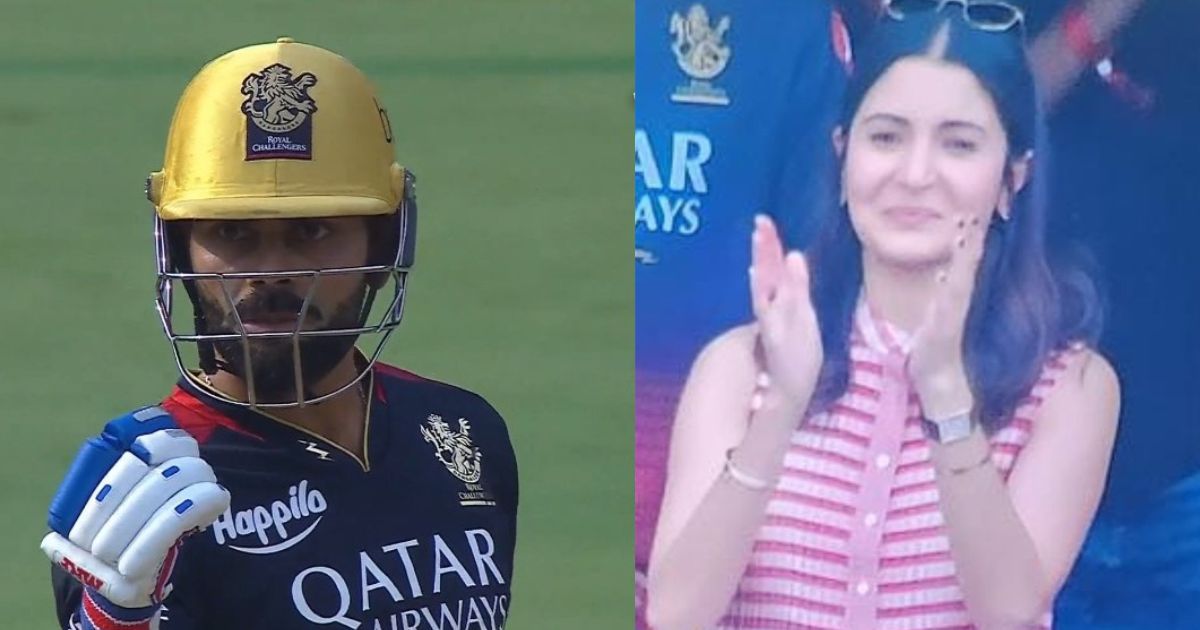 RCB vs DC: WATCH – Anushka Sharma Gives Heartfelt Reaction As Virat Kohli Aggressively Celebrates His Fifty In IPL 2023