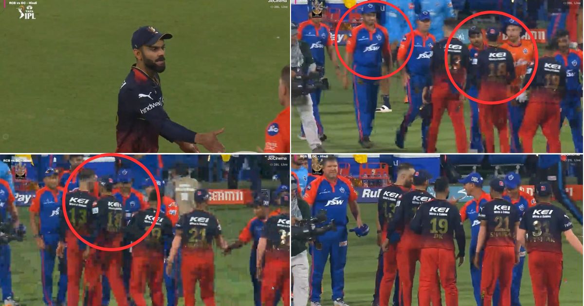 Rcb Vs Dc Watch Virat Kohli Ignores Sourav Ganguly For A Handshake After The Match In Ipl