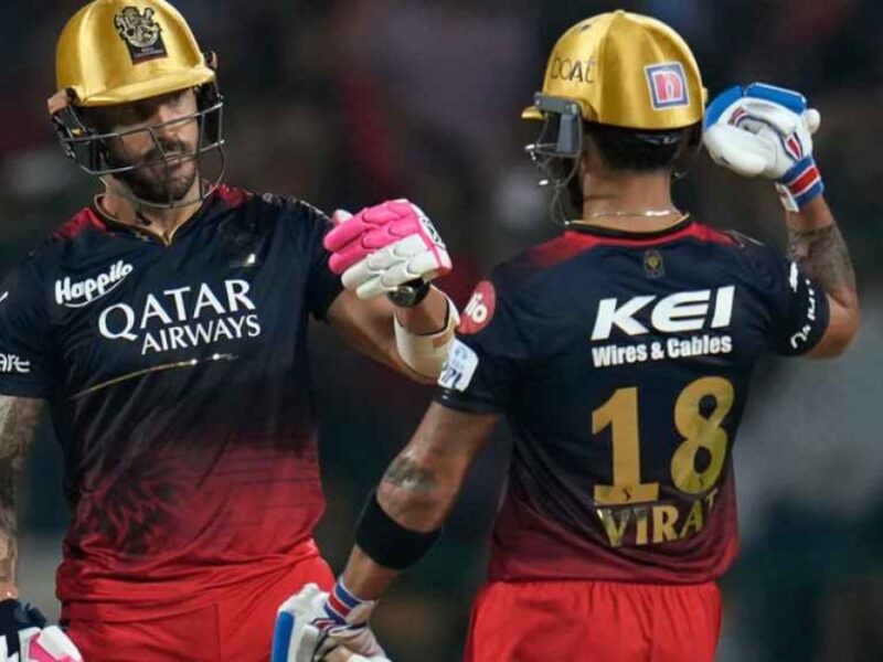 Virat Kohli and Faf du Plessis