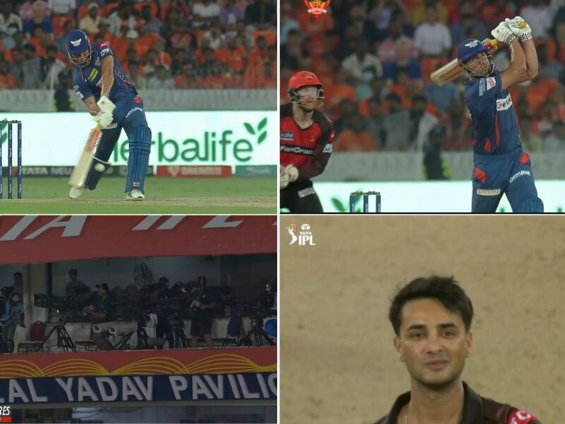 SRH vs LSG: Watch - Marcus Stoinis Smokes Abhishek Sharma For A Gigantic 115-metre Six In Hyderabad