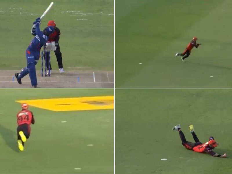 SRH vs LSG: Watch- Aiden Markram Takes A Stunning Diving Catch To Dismiss Kyle Mayers