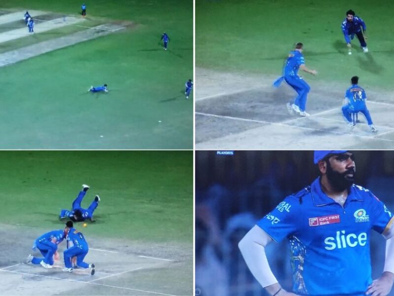 LSG vs MI: WATCH- Hrithik Shokeen's Sensational Fielding Effort Goes In Vain As Tim David Fumbles To Give Kyle Mayers Another Life