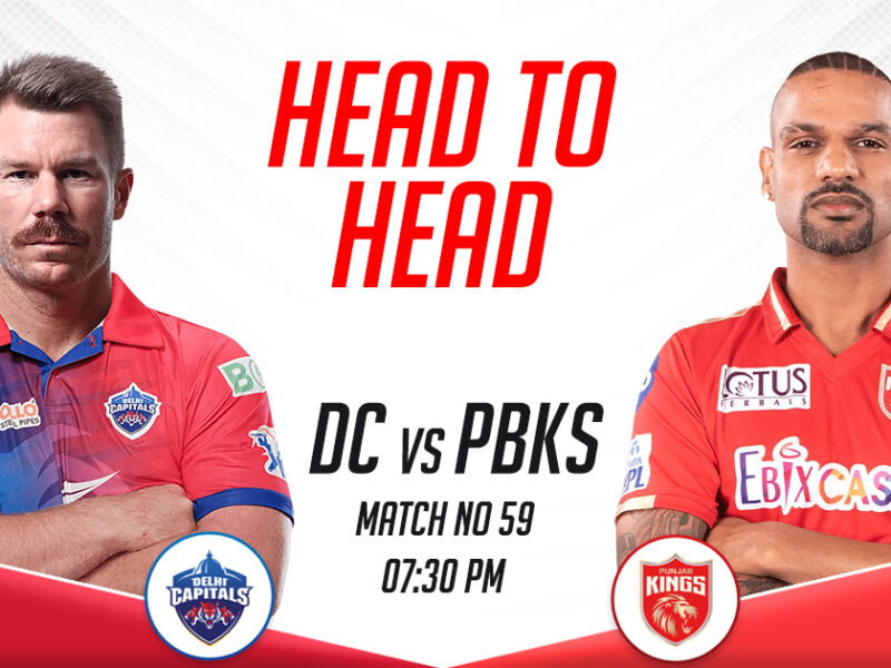 DC vs PBKS Head to Head Records, IPL 2023, Match 59
