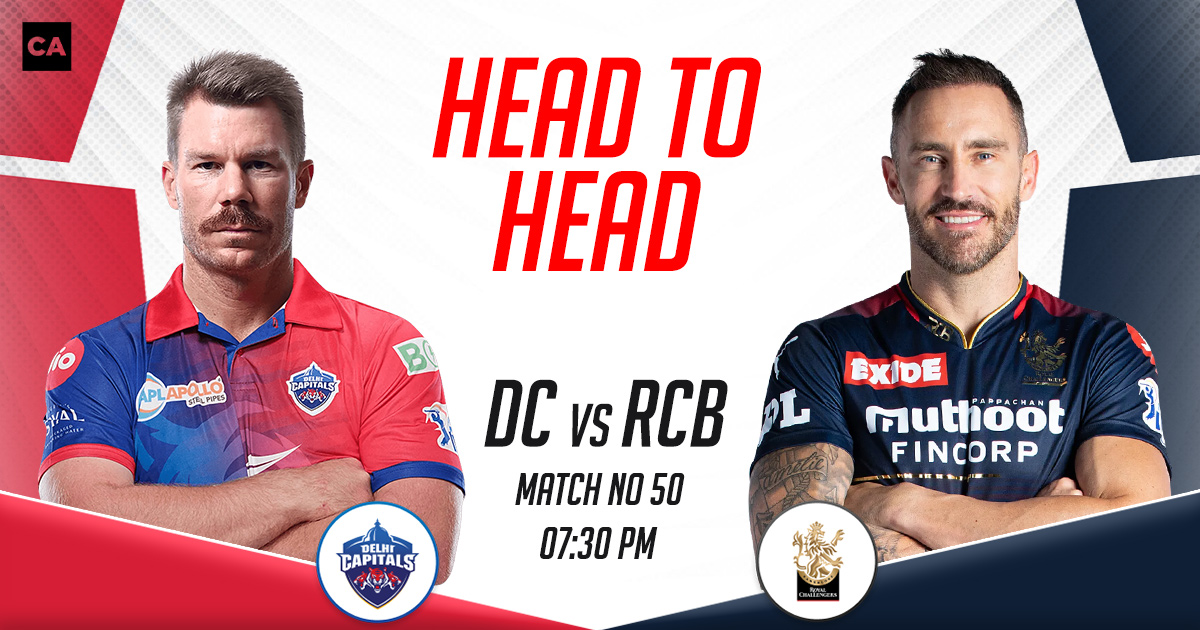 Dc Vs Rcb Head To Head Records In Ipl Ipl 2023 Match 50 4145