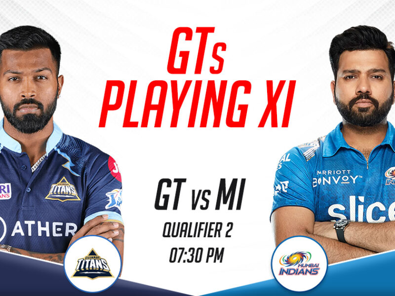 GT Playing XI vs MI- Qualifier 2, IPL 2023