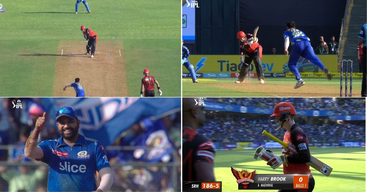 MI vs SRH: Watch- Akash Madhwal Rattles Harry Brook's Stumps With A Lethal Yorker To Send Back The Batter For A Golden Duck