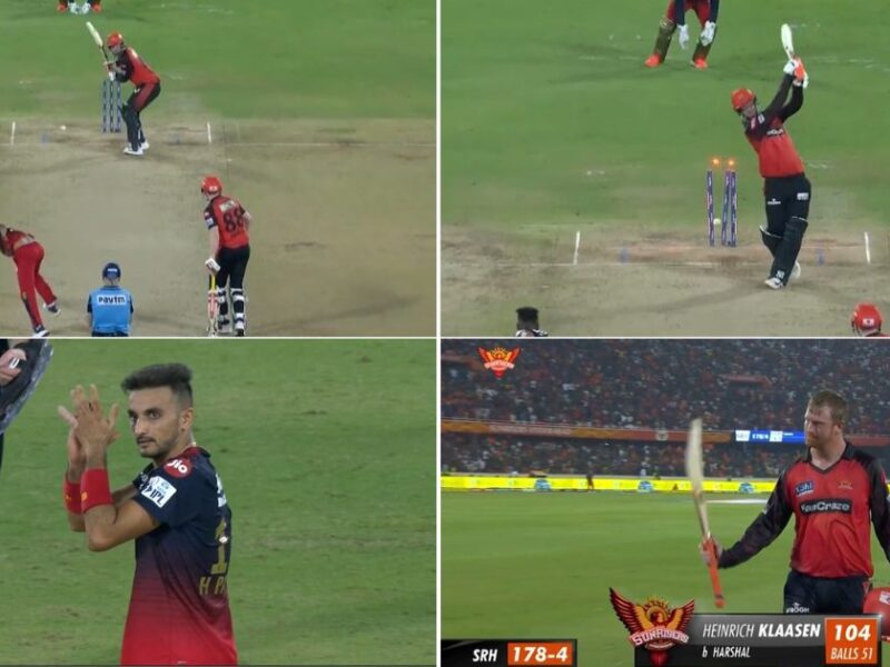 SRH vs RCB: Watch - Harshal Patel Castles Heinrich Klaasen With A Dipping Yorker, Claps To Appreciate The Batter For His Sensational Century