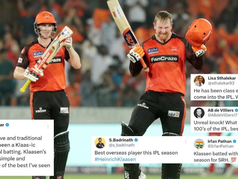 SRH vs RCB: "What A Striker Of A Ball" - Fans On Twitter React As Heinrich Klaasen Smashes A Blistering Ton Against RCB In Hyderabad