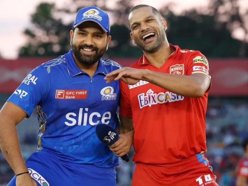 IPL 2023 MI Captain Rohit Sharma, PBKS Captain Shikhar Dhawan