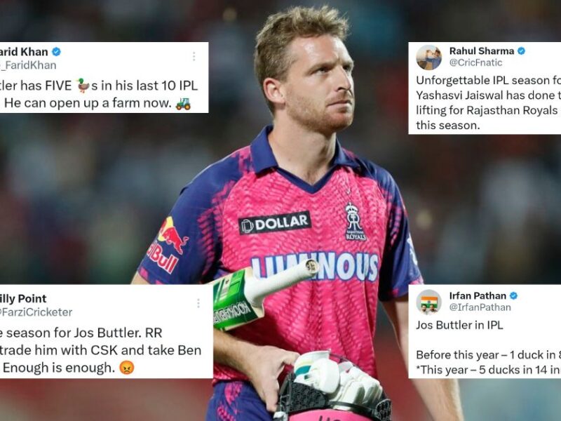 PBKS vs RR: "Can Open Up A Farm Now" - Twitter Trolls Jos Buttler As He Becomes First Player To Register 5 Ducks In An IPL Season