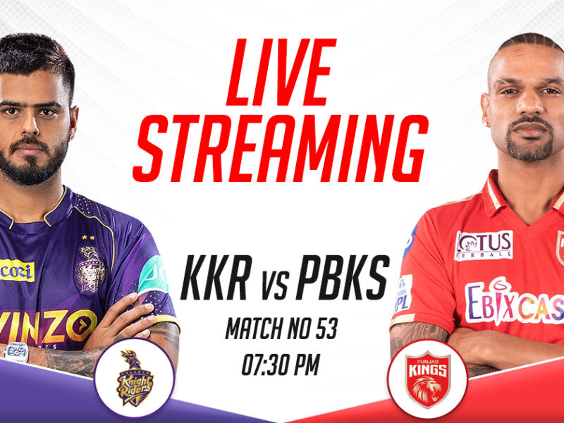 KKR vs PBKS Live Streaming Channel In India, IPL 2023, Match 53