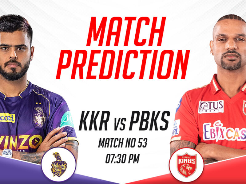 KKR vs PBKS Today Match Prediction, IPL 2023, Match 53