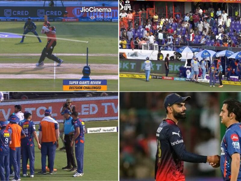 SRH vs LSG: Watch - Hyderabad Crowd Goes Wild As They Throw Nuts And Bolts While Chanting Virat Kohli's Name In Front Of LSG Dugout