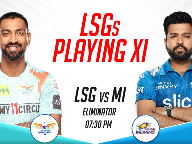 LSG Playing XI vs MI, Eliminator- IPL 2023