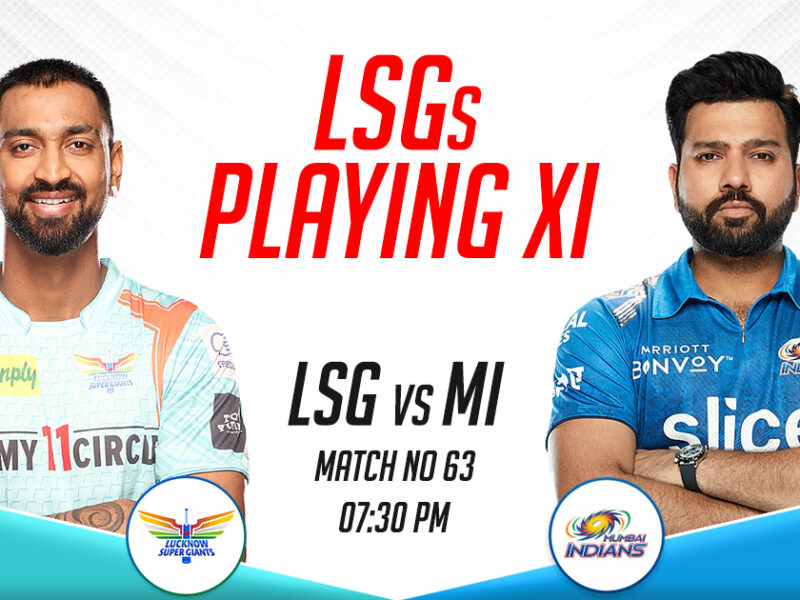 LSG Playing XI vs MI, IPL 2023, Match 63