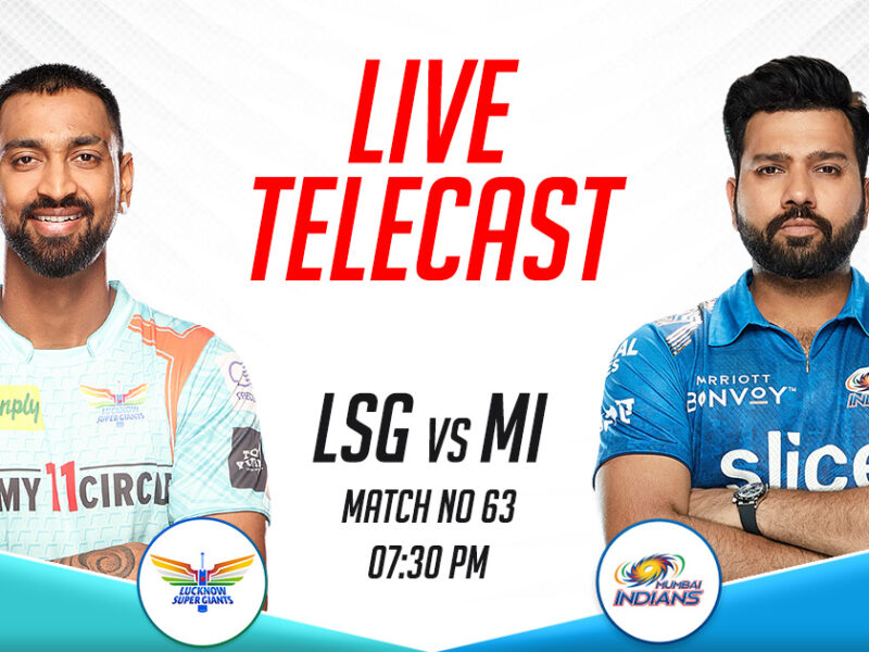 LSG vs MI Live Telecast Channel In India, IPL 2023, Match 63