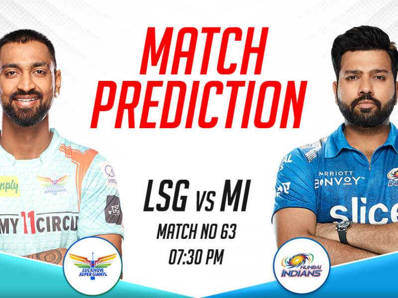 LSG vs MI Today Match Prediction, IPL 2023, Match 63