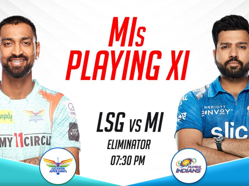 MI Playing XI vs LSG, Eliminator- IPL 2023