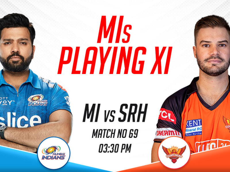 MI Playing XI vs SRH, IPL 2023, Match 69
