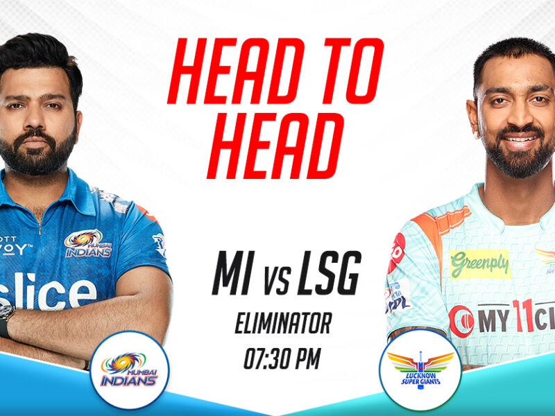 MI vs LSG Head to Head Records, Eliminator- IPL 2023