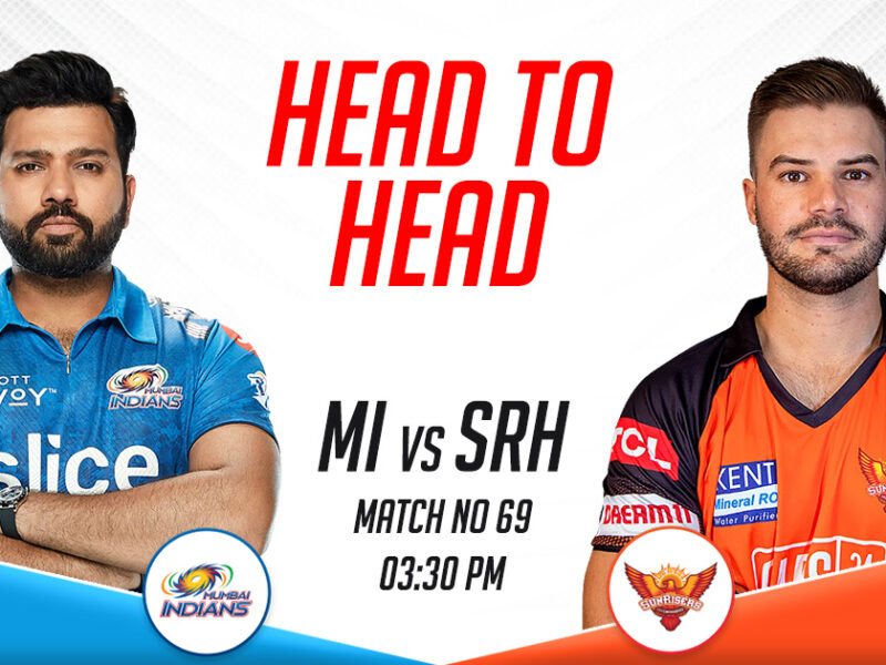 MI vs SRH Head to Head Records, IPL 2023, Match 69