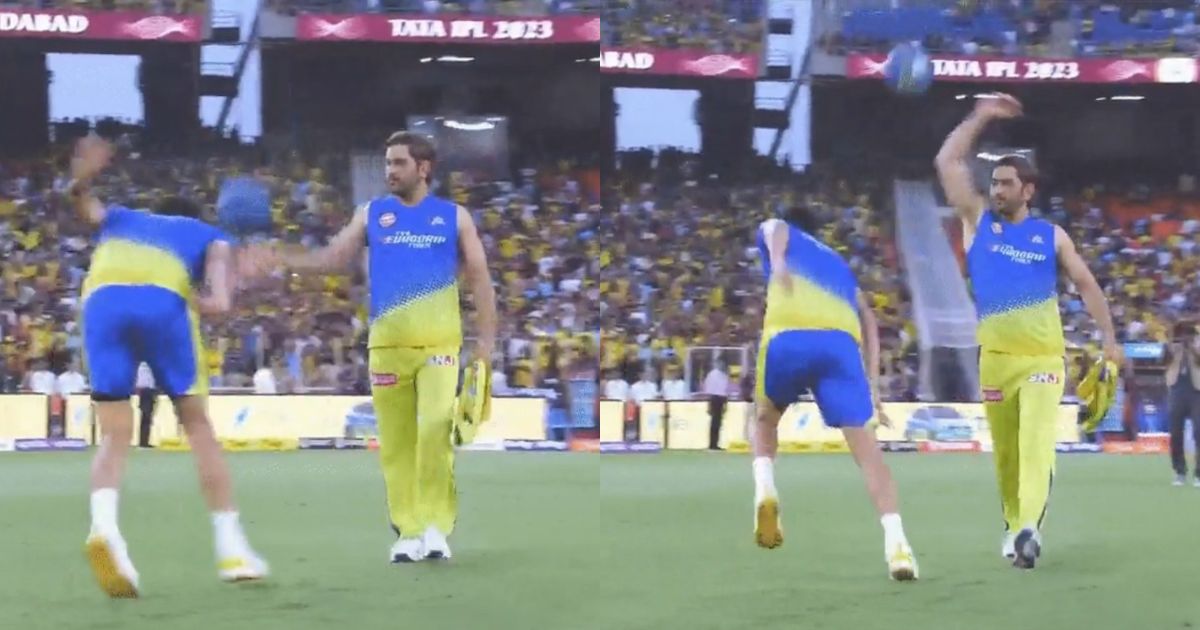 Csk Vs Gt Watch Ms Dhoni Once Again Has Fun At Expense Of Deepak Chahar Before Ipl 2023 Final