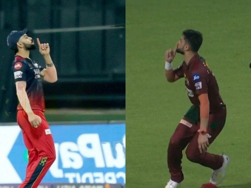 KKR vs LSG: Watch- Naveen-ul-Haq Silences Crowd Chanting ‘Kohli, Kohli’ At Eden Gardens With 'Finger On Lips' Gesture In IPL 2023