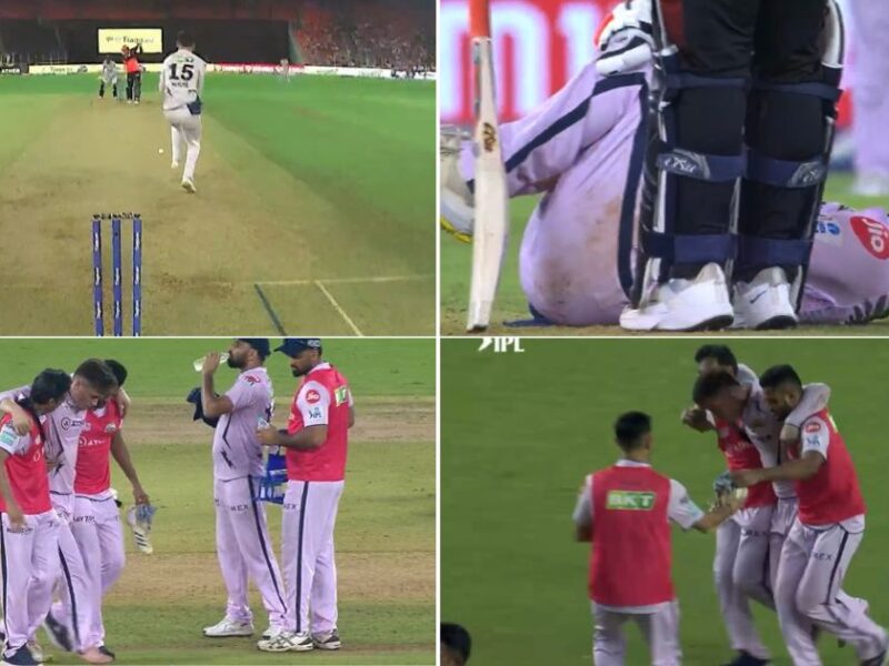 GT vs SRH: Watch - Scary Scene As Noor Ahmad Is Forced Off The Field After Heinrich Klaasen's Fierce Shot Hits Him Directly On His Ankle