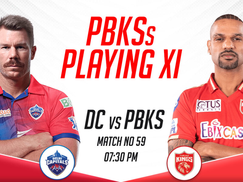 PBKS Playing XI vs DC, IPL 2023, Match 59