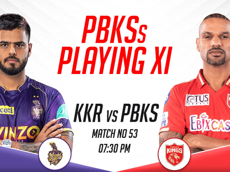 PBKS Playing XI vs KKR, IPL 2023, Match 53