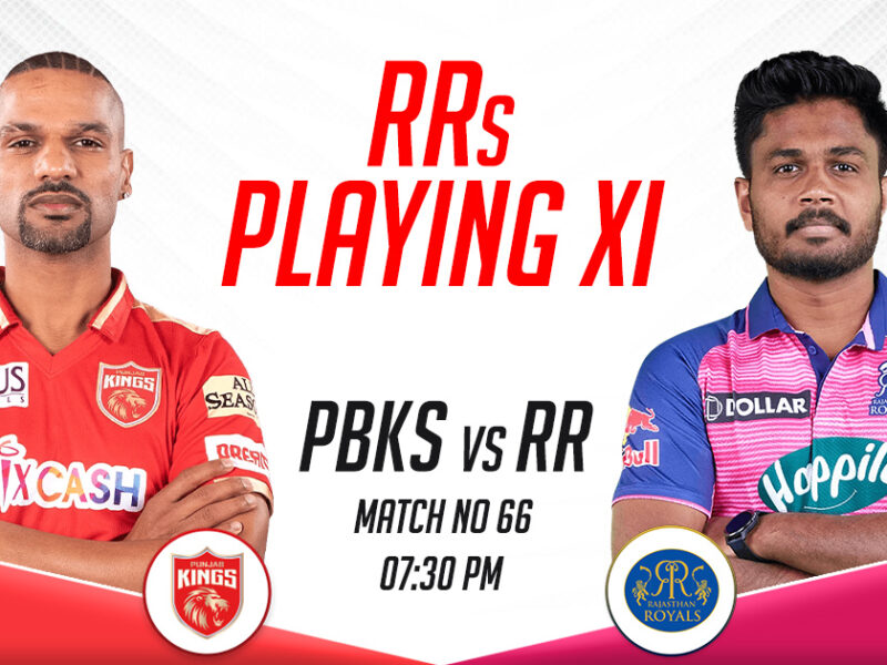 RR Playing XI vs PBKS, IPL 2023, Match 66