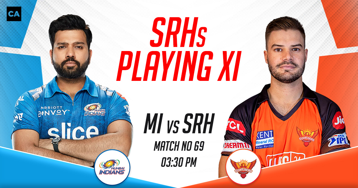 SRH Playing XI vs MI: IPL 2023, Match 69