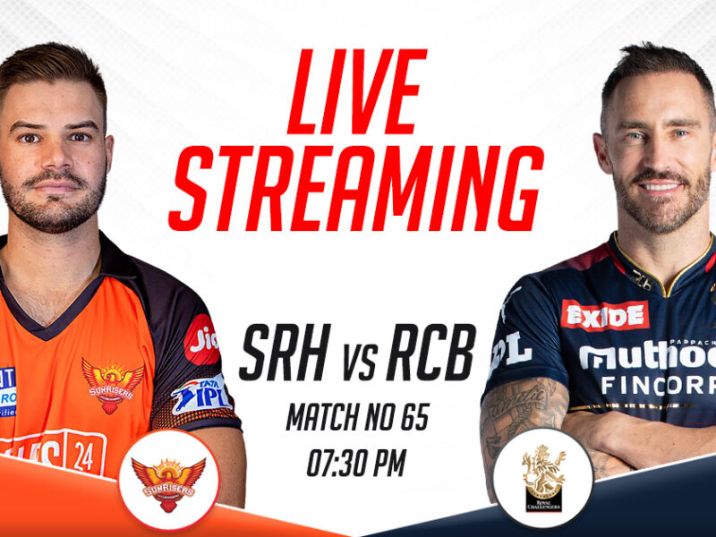 SRH vs RCB Live Streaming Channel In India, IPL 2023, Match 65