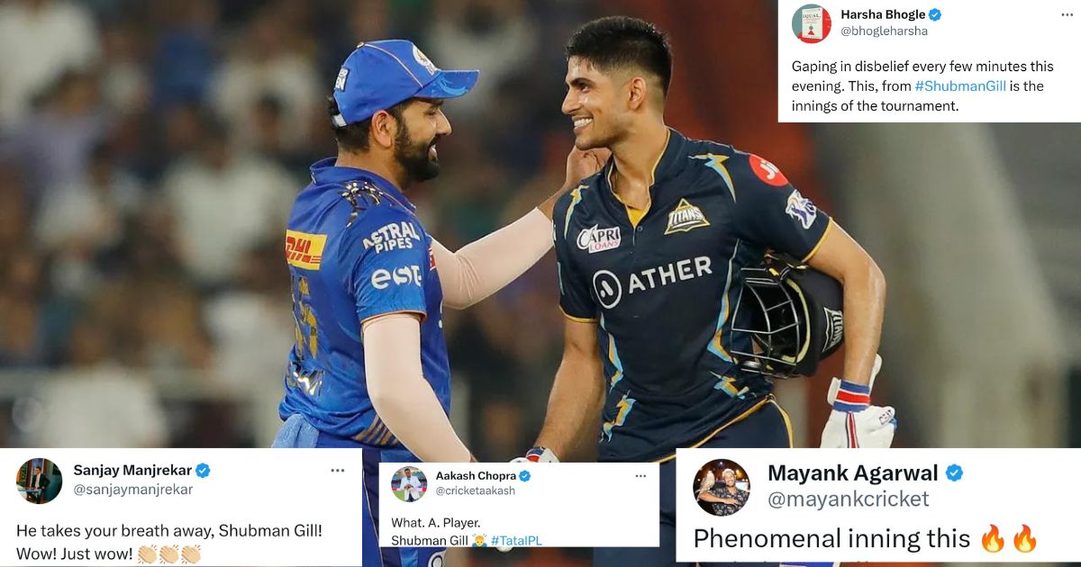 Gt Vs Mi What A Knock Shubman Gill Twitter Reacts As Gts Star Batter Smashes An