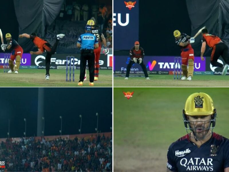 SRH vs RCB: WATCH - Virat Kohli Leaves Faf du Plessis Stunned With A Gigantic 103 Meter Six In Hyderabad