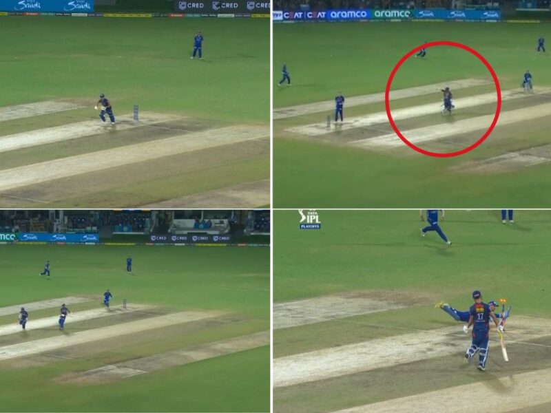 LSG vs MI: Watch - Marcus Stoinis And Deepak Collide In The Middle As The Former Gets Run Out In A Dramatic Fashion In IPL 2023 Eliminator