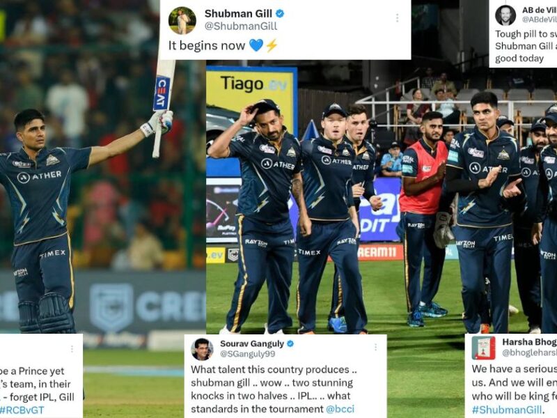 RCB vs GT: "Take A Bow Shubman Gill"- Twitter Reacts After Gill's Terrific Ton Knocks RCB Out Of The Tournament As Mumbai Indians Secure Final Playoffs Berth