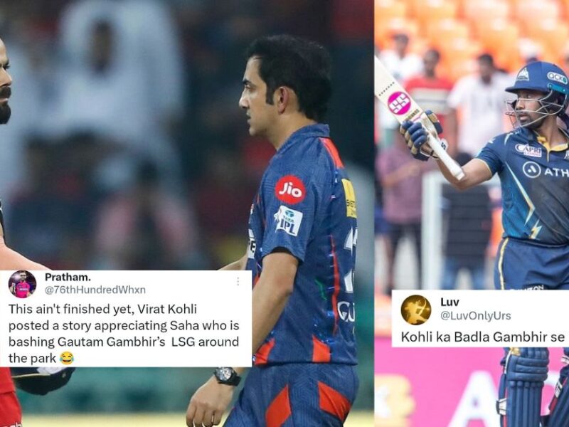 GT vs LSG: "This Isn't Finished Yet" - Virat Kohli Raises Eyebrows With His Instagram Story For Wriddhiman Saha As Fans Connect It With His Altercation With Gautam Gambhir