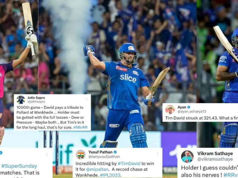 MI vs RR: Twitter Reacts As Yashasvi Jaiswal's Hundred Goes In Vain As Tim David Guides Mumbai Indians To A Spectacular Win