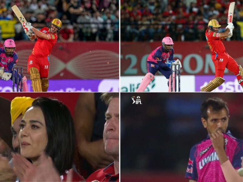 PBKS vs RR: WATCH - Yuzvendra Chahal Taken To The Cleaners As Sam Curran And Shahrukh Khan Smoke Him For 28 Runs In An Over