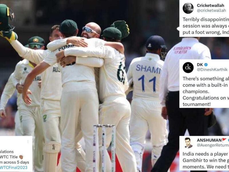 WTC Final: "Australia Were Better Team And They Deserved The Win" - Twitter Erupts As Australia Hammer India To Become World Test Champions