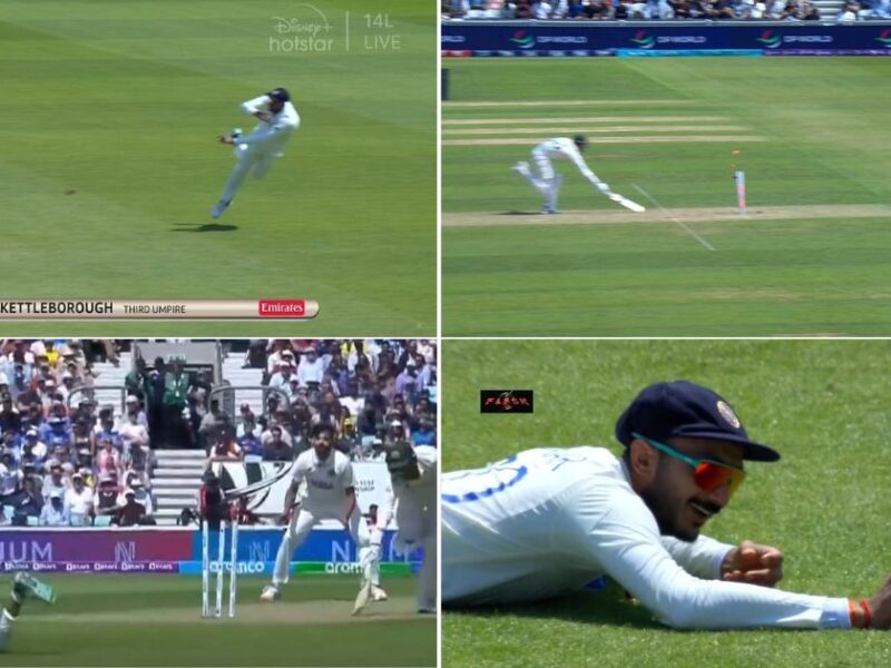 ICC World Test Championship Final: WATCH – Axar Patel Makes Instant Impact As Substitute Fielder As The Player Knocks Over Mitchell Starc At The Bowler’s End