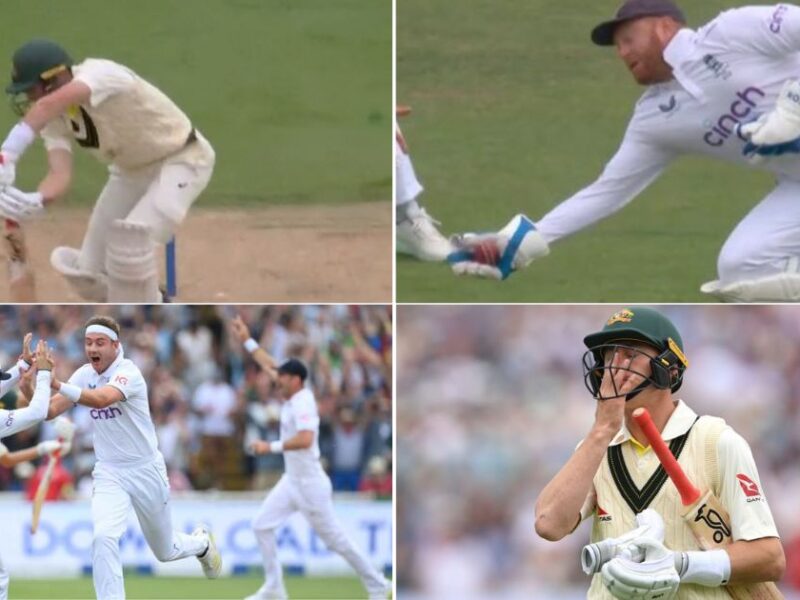 Ashes 2023: Watch - Jonny Bairstow Grabs A One-handed Stunner As Stuart Broad Dismisses Marnus Labuschagne For A First-Ball Duck