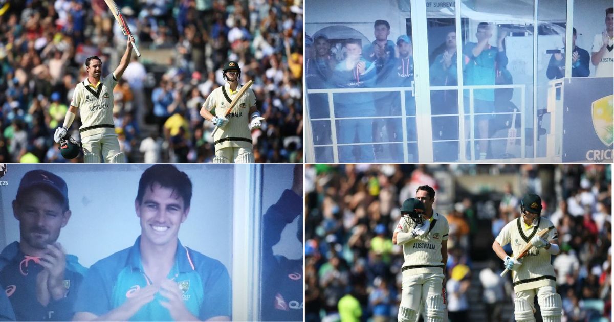 ICC World Test Championship Final: WATCH- Travis Head Receives Standing Ovation From Pat Cummins And Teammates As He Becomes First Centurion in WTC Final