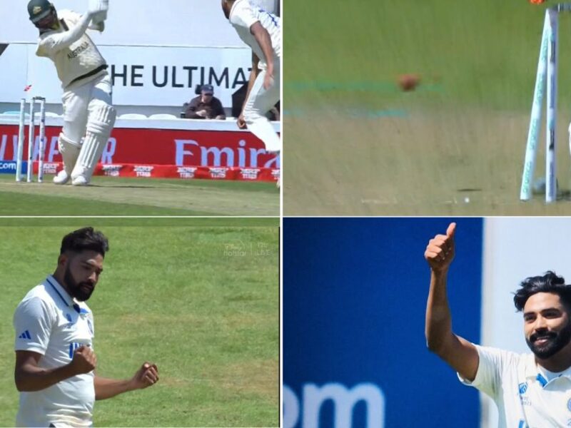 ICC World Test Championship Final: Watch - Mohammed Siraj Knocks Over Nathan Lyon During WTC Final