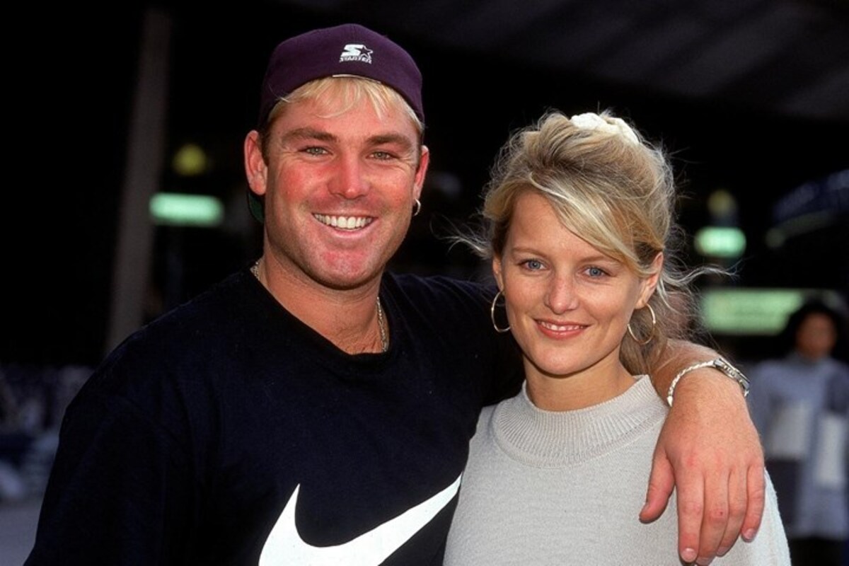 Shane Warne and Simone Callahan