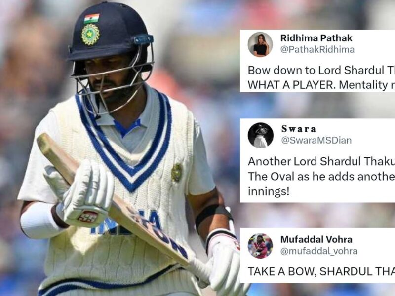 ICC World Test Championship Final: "Bow Down To Lord" – Twitter Reacts As Shardul Thakur Smashes A Brilliant Half Century At The Oval