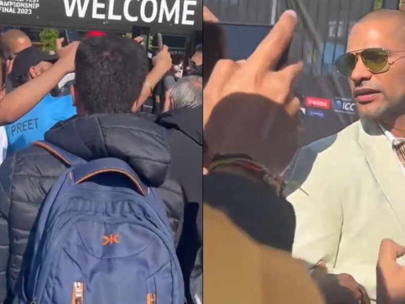 ICC World Test Championship Final: WATCH - Shikhar Dhawan Gets Mobbed By Crowd At The Oval As He Arrives At The Stadium